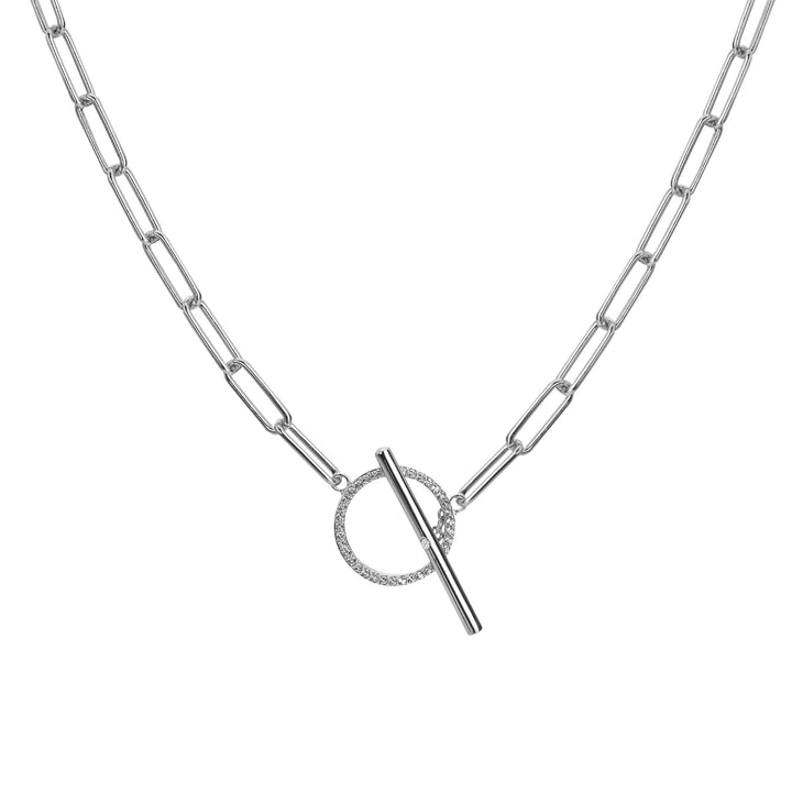 Hot Diamonds Silver Linked T - Bar Topaz Necklace - MococoHot DiamondsDN170Necklaces