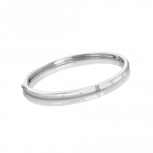 Hot Diamonds Silver Much Loved Bangle Bracelet - Slim - MococoHot DiamondsDC2175055069057408Bracelets