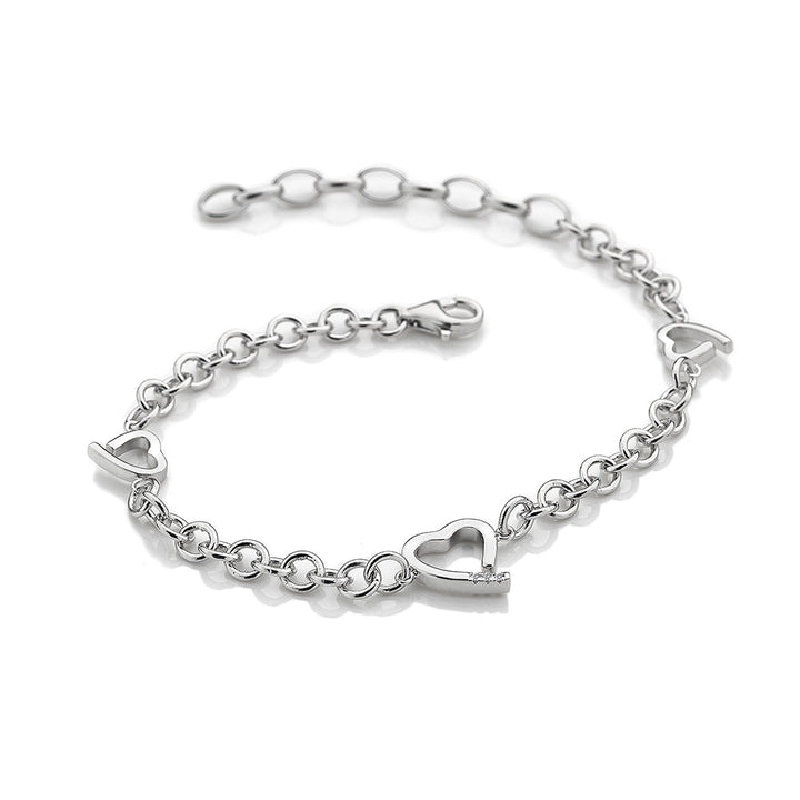 Hot Diamonds Silver Romantic Heart Bracelet - MococoHot DiamondsDL564Bracelets