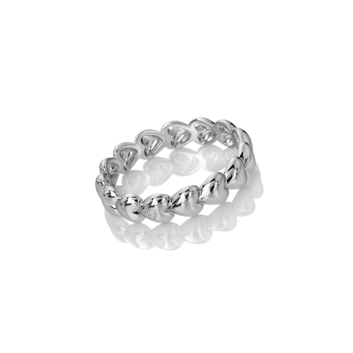 Hot Diamonds Silver Serenity Heart Ring - MococoHot DiamondsDR310/KRings