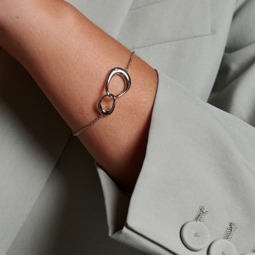 Hot Diamonds Silver Sleek Bracelet - MococoHot DiamondsDL693Bracelets
