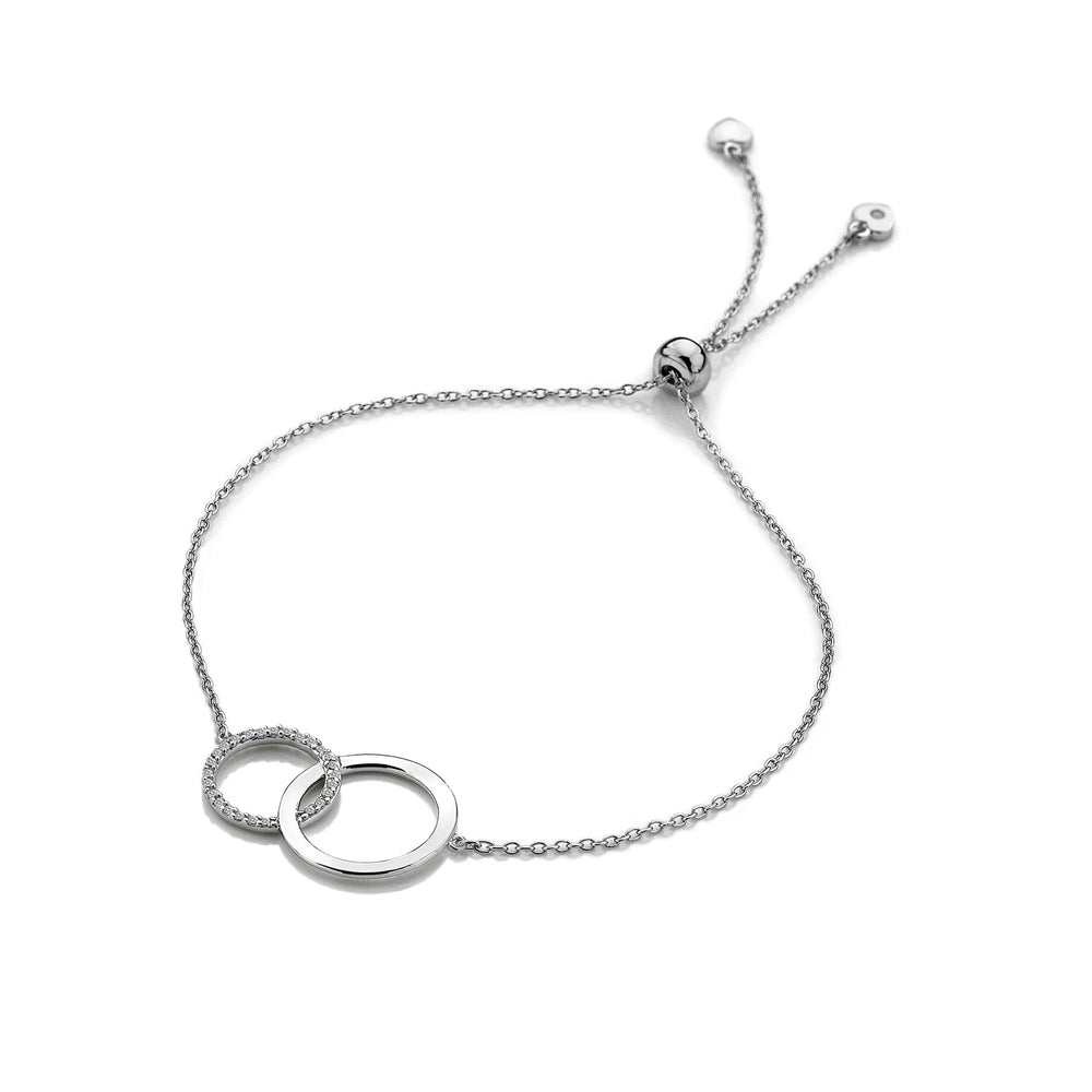 Hot Diamonds Silver Striking Circle Necklace & Bracelet Set - MococoHot DiamondsJewellery Sets
