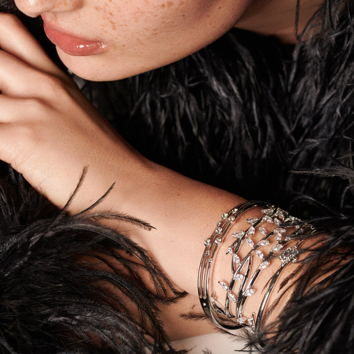 Hot Diamonds Silver Tender Statement Bangle - MococoHot DiamondsDC188Bracelets