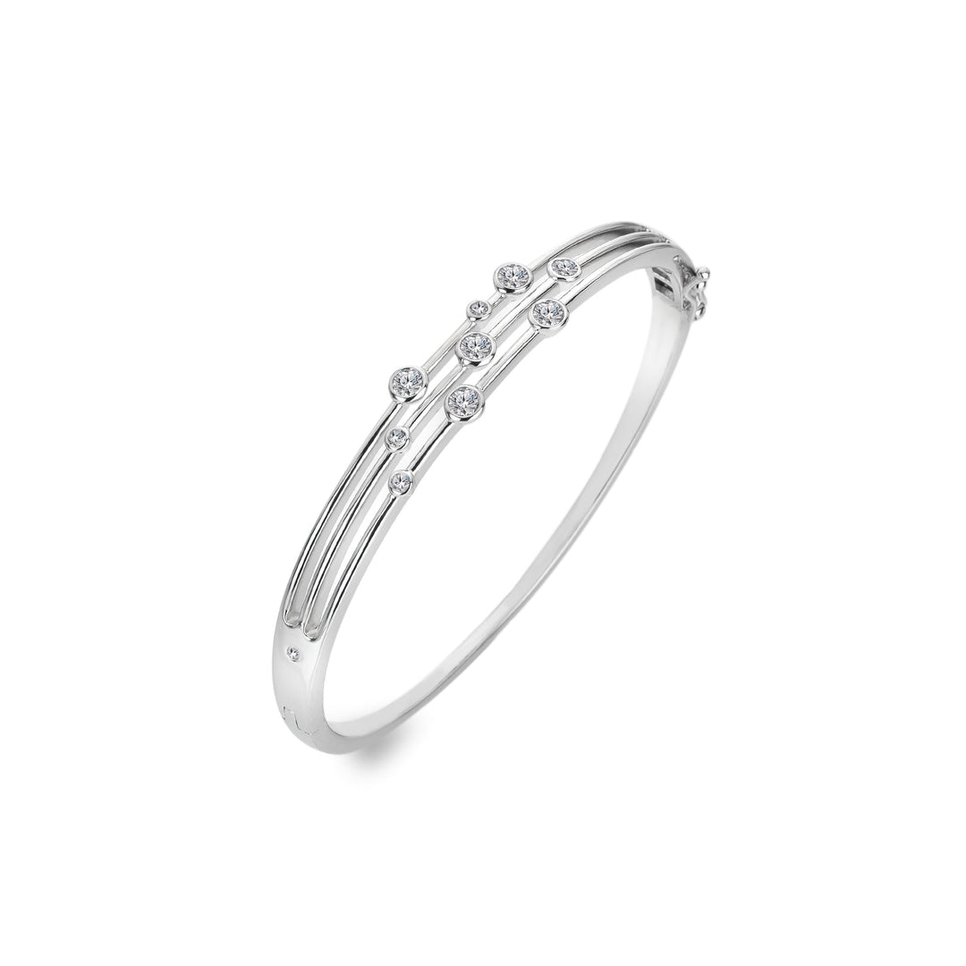 Hot Diamonds Silver Tender Statement Bangle - MococoHot DiamondsDC188Bracelets