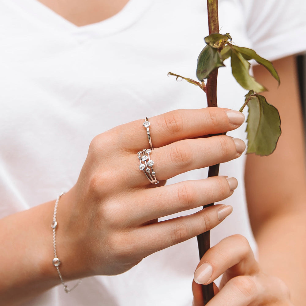 Hot Diamonds Silver Tender Statement Ring - MococoHot DiamondsDR207/KRings
