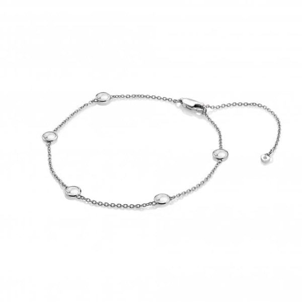 Hot Diamonds Silver Tender White Topaz Intermittent Bracelet - MococoHot DiamondsDL5805055069036960Bracelets