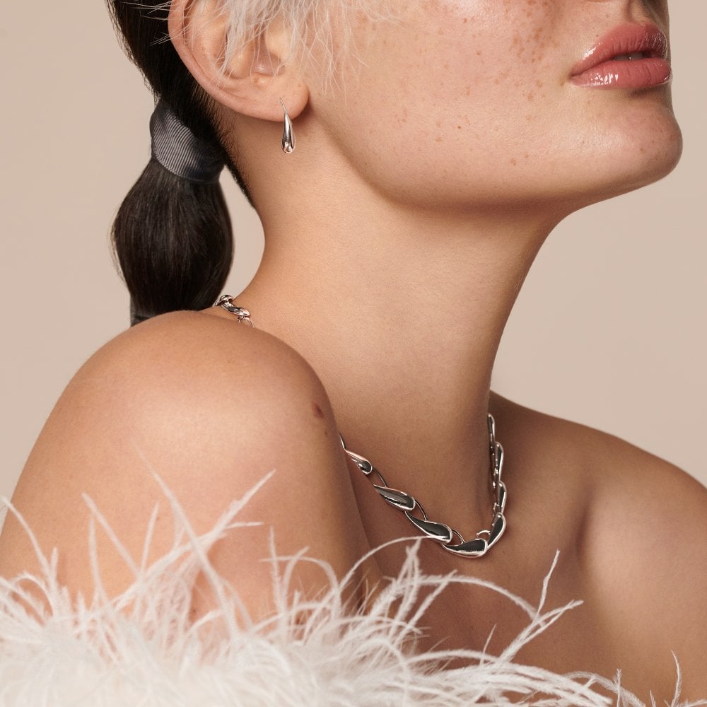 Hot Diamonds Silver Tide Statement Necklace - MococoHot DiamondsDN194Necklaces