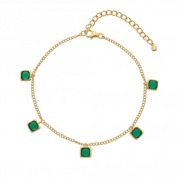 Hot Diamonds x Gemstones Gold Silver Square Bracelet - MococoHot DiamondsDL6625055069051550Bracelets