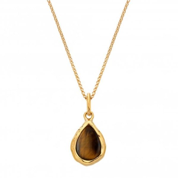 Hot Diamonds x Gemstones Gold Silver Teardrop Pendant - MococoHot DiamondsDP10265055069056265Necklaces