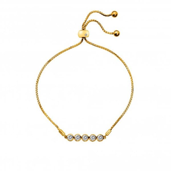 Hot Diamonds x Gemstones Gold Silver Tender Bracelet - MococoHot DiamondsDL6995055069057019Bracelets