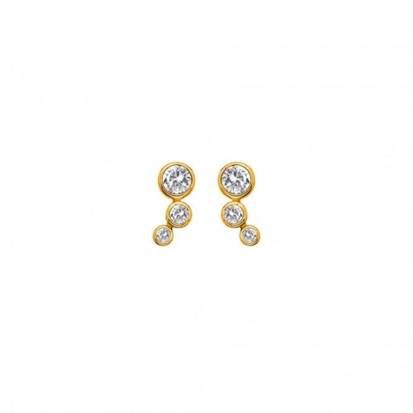 Hot Diamonds x Gemstones Gold Silver Tender Earrings - MococoHot DiamondsDE8335055069056982Earrings