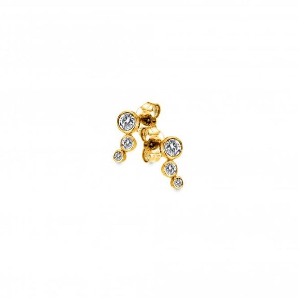 Hot Diamonds x Gemstones Gold Silver Tender Earrings - MococoHot DiamondsDE8335055069056982Earrings