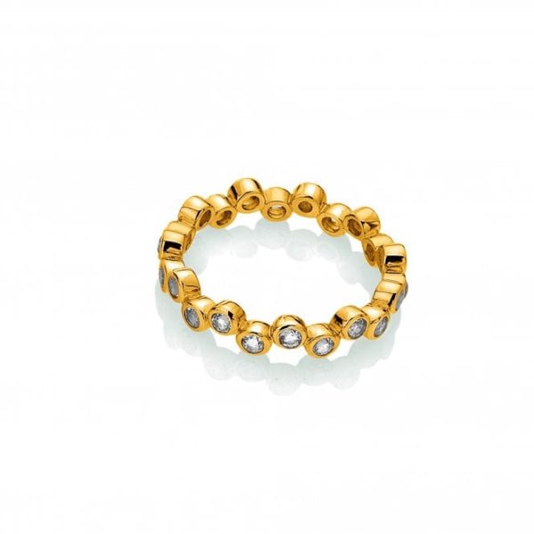 Hot Diamonds x Gemstones Gold Silver Tender Ring - MococoHot DiamondsDR294/L5055069057132Rings