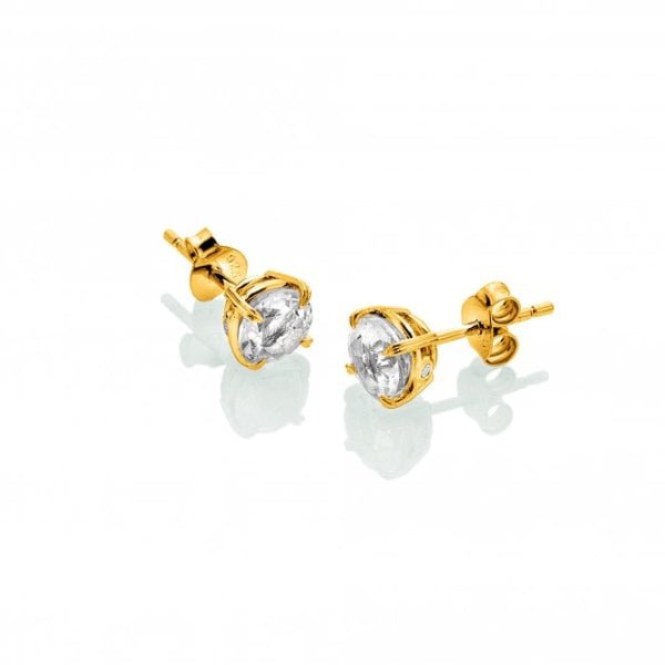 Hot Diamonds x Gemstones Gold Silver Tender Solitaire Earrings - MococoHot DiamondsDE8345055069056999Earrings