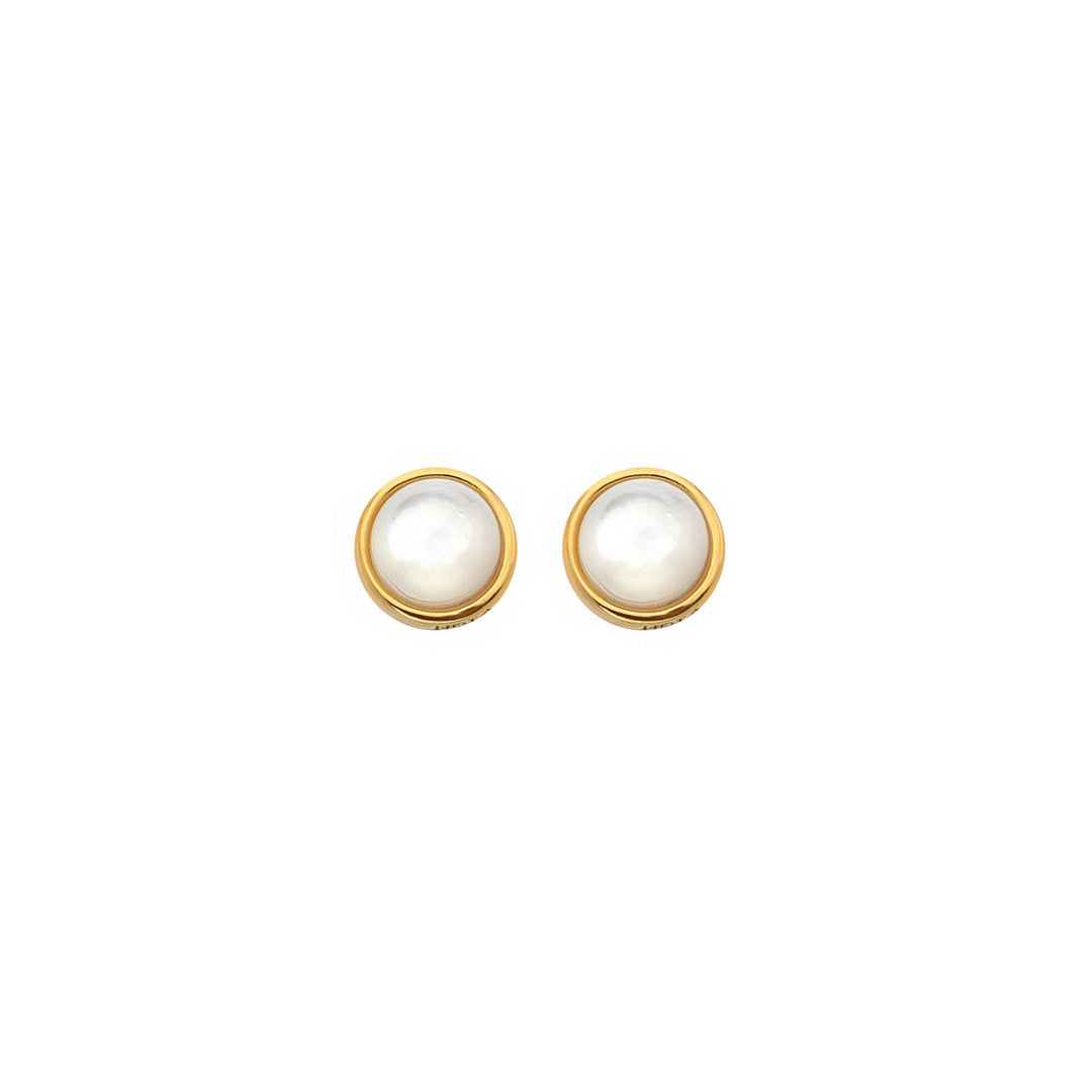 Hot Diamonds X Jac Jossa Gold Calm Mother Of Pearl Stud Earrings - MococoHot DiamondsDE755Earrings