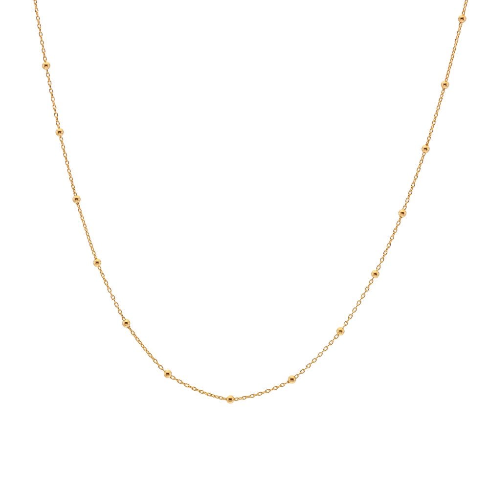 Hot Diamonds X Jac Jossa Gold Embrace Beaded Cable Chain - MococoHot DiamondsCH098Necklaces