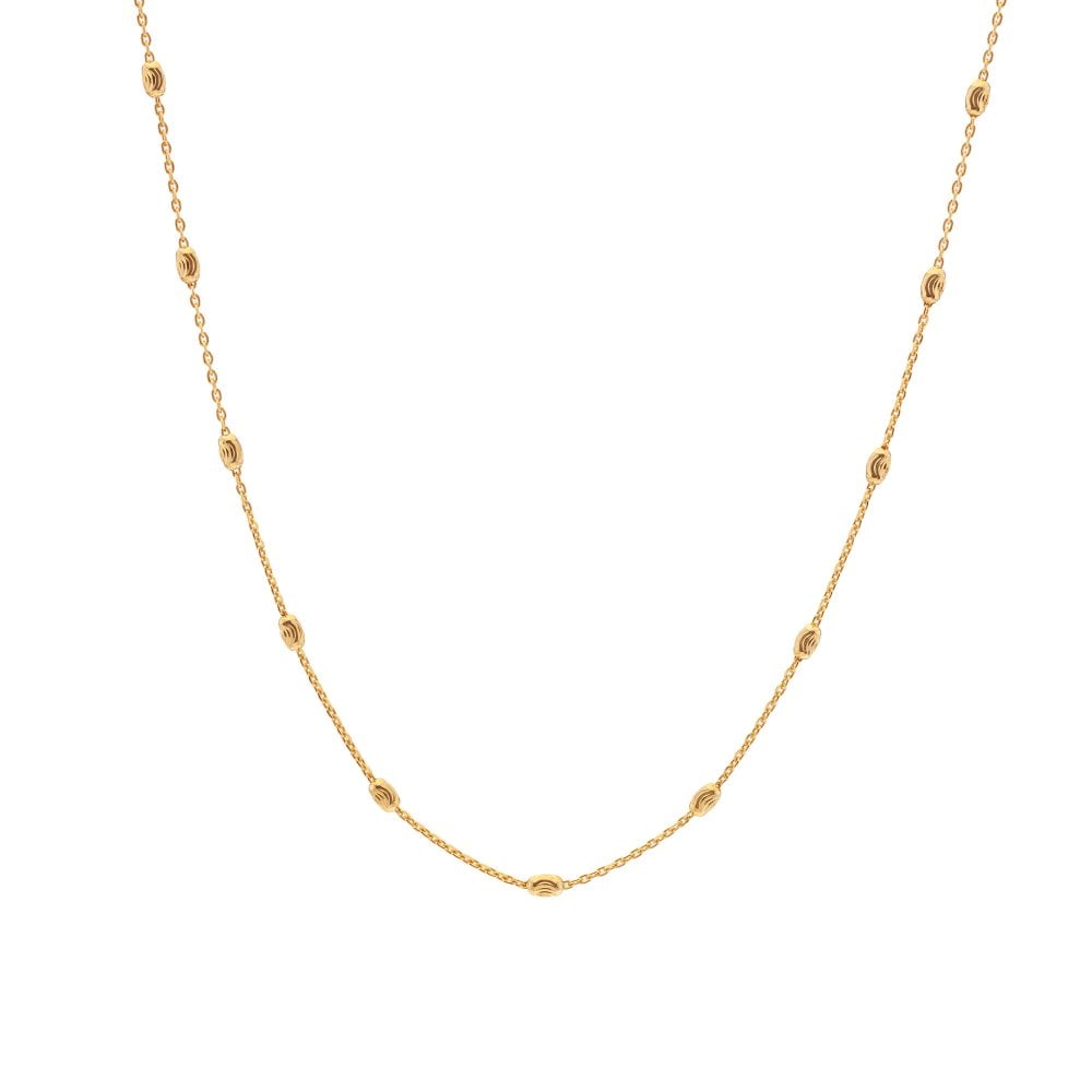 Hot Diamonds X Jac Jossa Gold Embrace Oval Cable Chain - MococoHot DiamondsCH106Necklaces