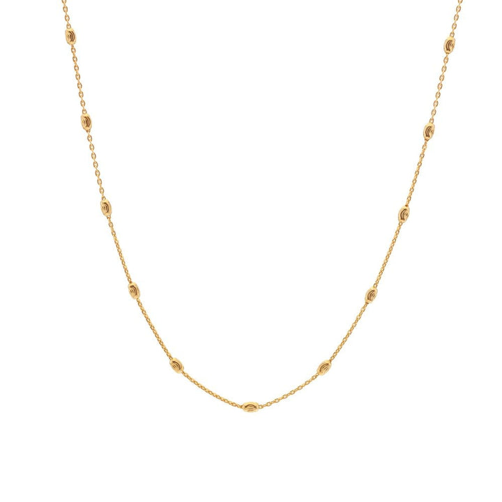Hot Diamonds X Jac Jossa Gold Embrace Oval Cable Chain - MococoHot DiamondsCH106Necklaces