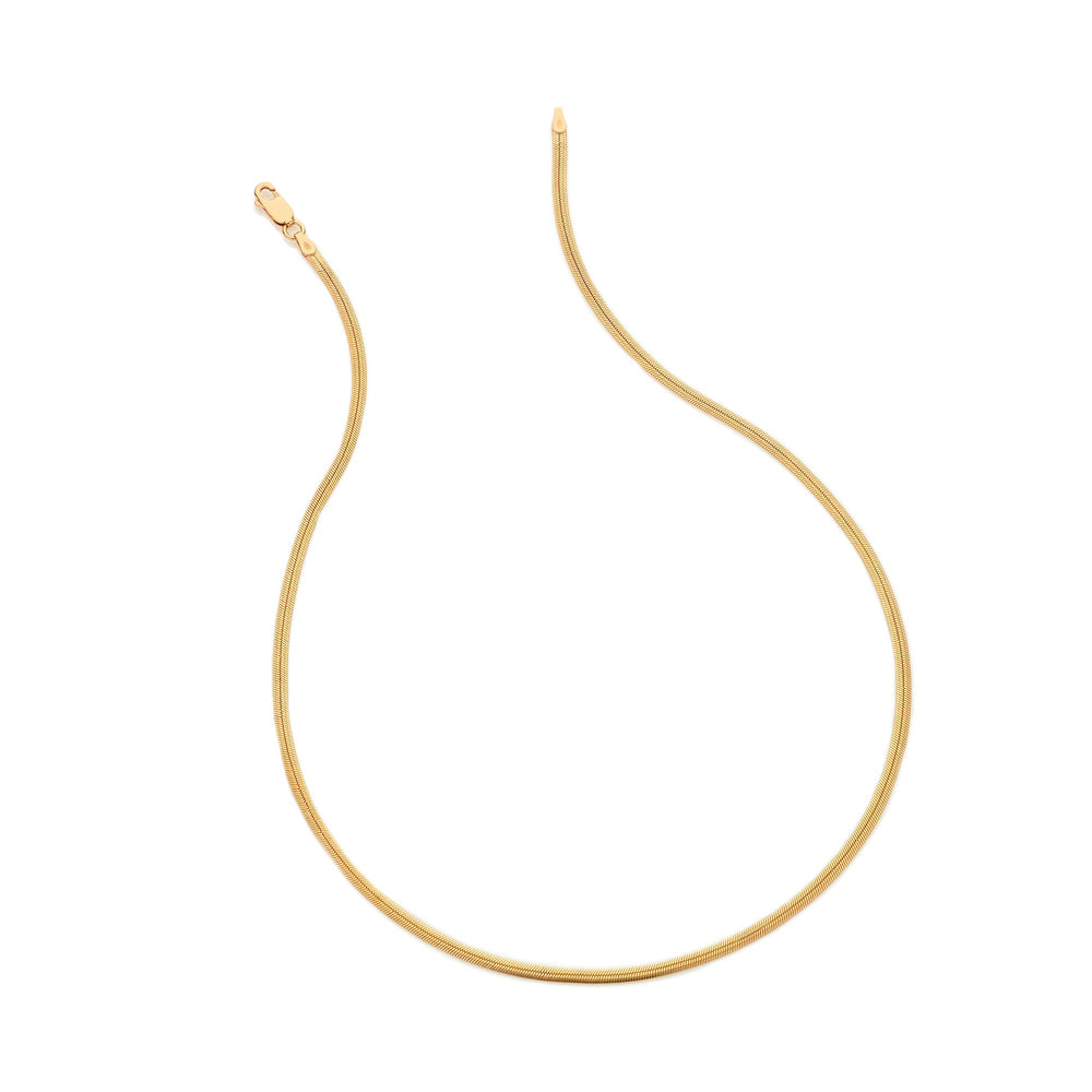Hot Diamonds X Jac Jossa Gold Embrace Oval Snake Chain 40 - 45cm - MococoHot DiamondsCH101Necklaces