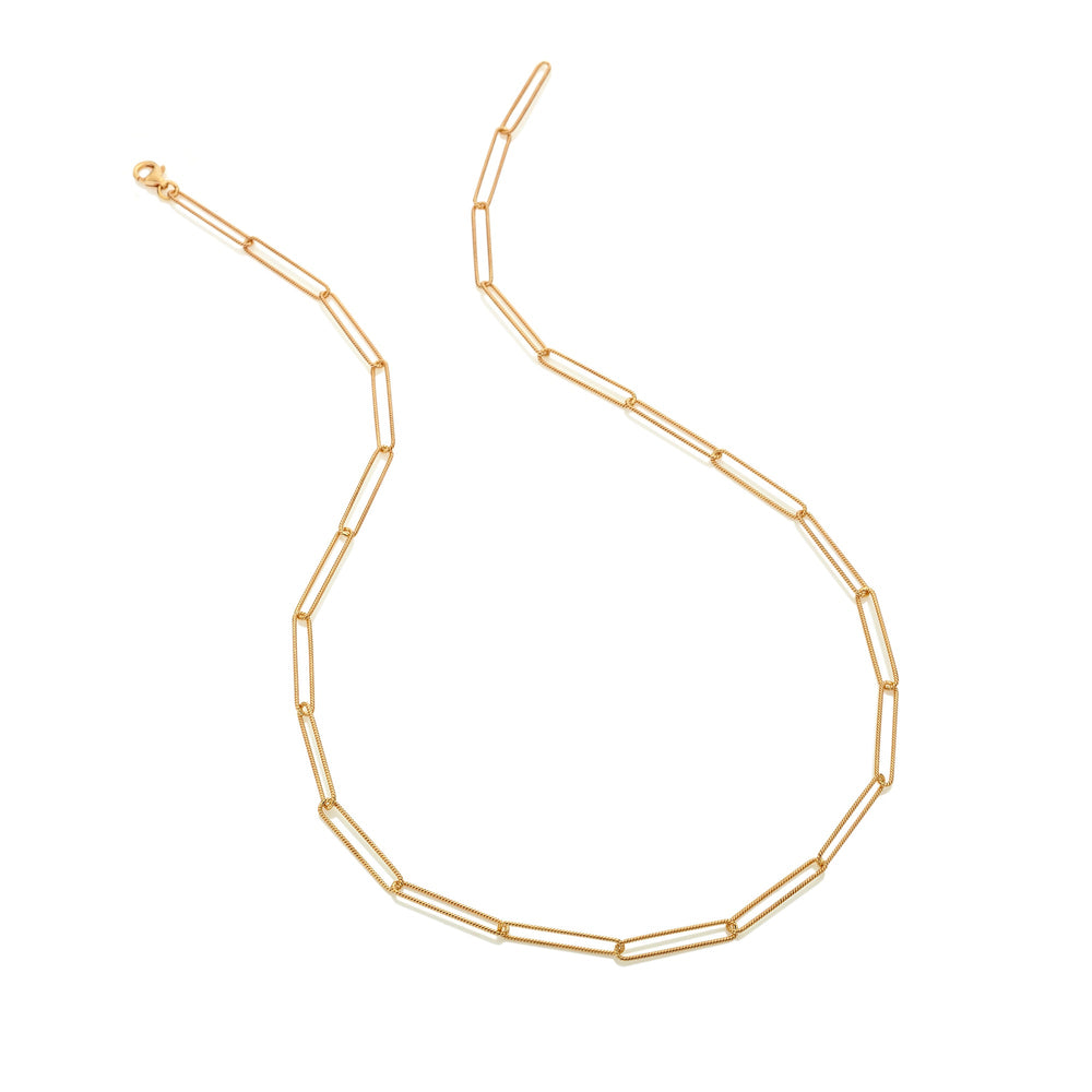 Hot Diamonds X Jac Jossa Gold Embrace Twisted Wired Chain 50cm - MococoHot DiamondsCH111Necklaces
