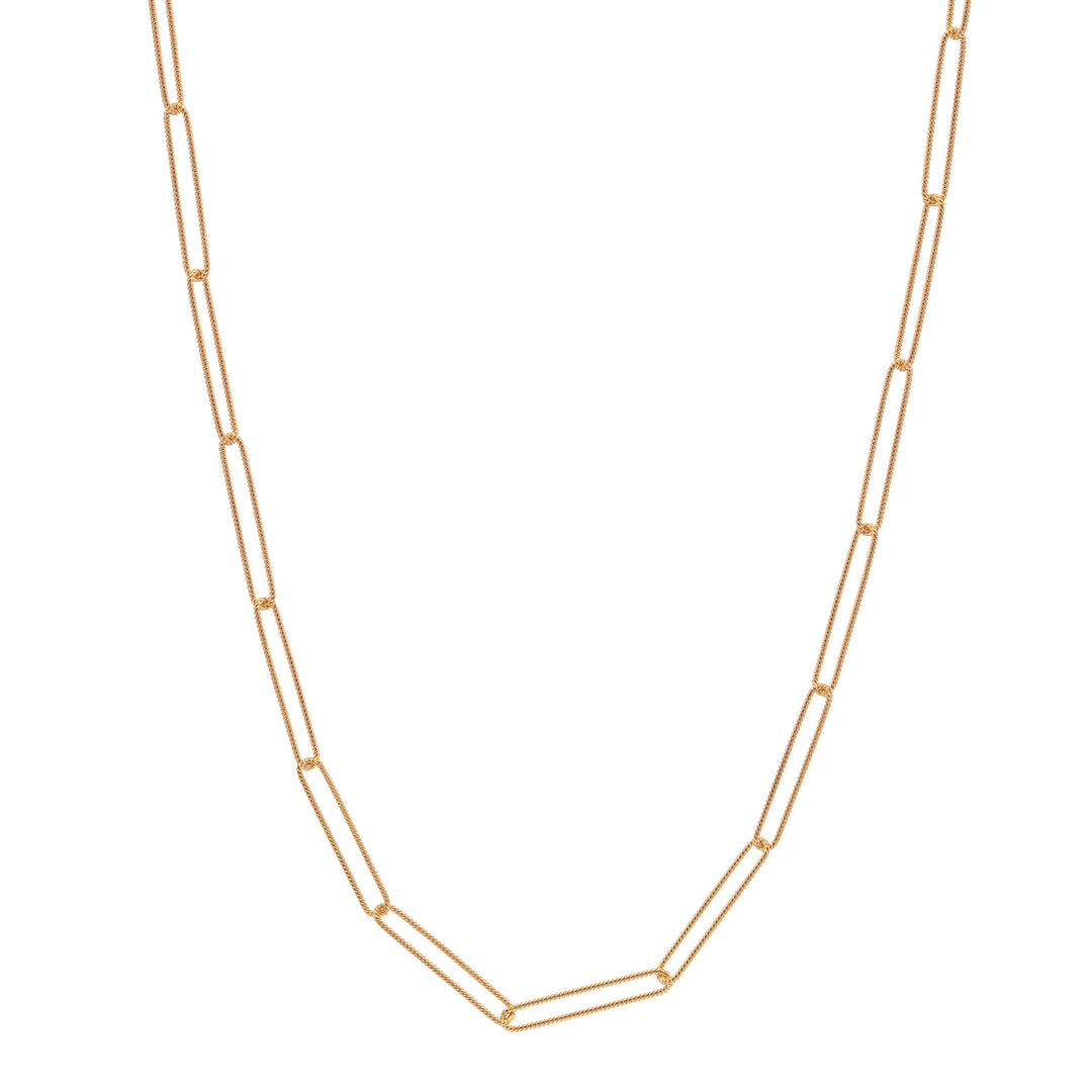 Hot Diamonds X Jac Jossa Gold Embrace Twisted Wired Chain 50cm - MococoHot DiamondsCH111Necklaces