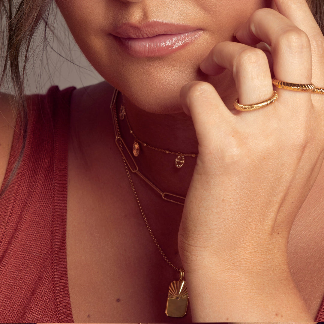 Hot Diamonds X Jac Jossa Gold Embrace Twisted Wired Chain 50cm - MococoHot DiamondsCH111Necklaces