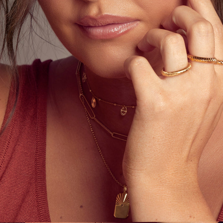 Hot Diamonds X Jac Jossa Gold Embrace Twisted Wired Chain 50cm - MococoHot DiamondsCH111Necklaces