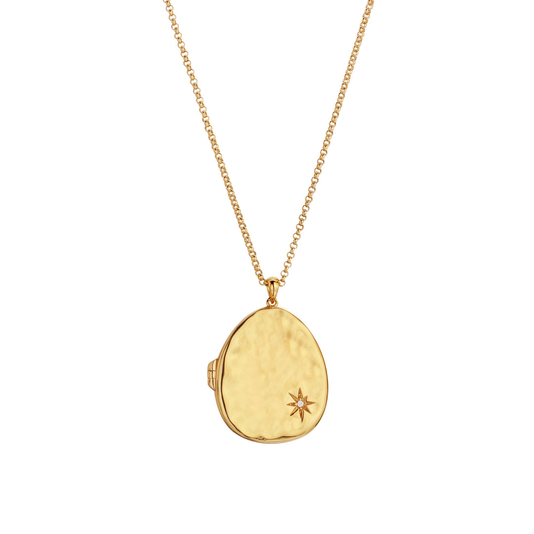 Hot Diamonds X Jac Jossa Gold Large Lunar Locket Necklace - MococoHot DiamondsDP907Necklaces