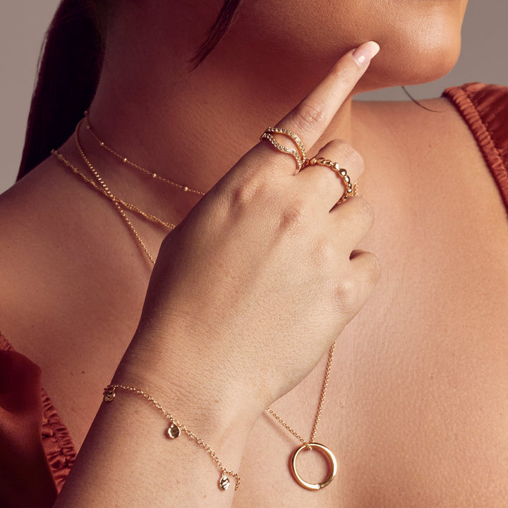 Hot Diamonds X Jac Jossa Gold Lunar Bracelet - MococoHot DiamondsDL639Bracelets