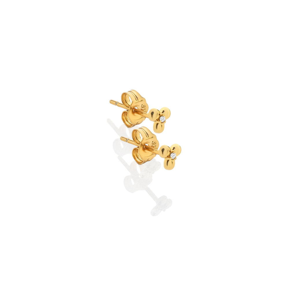 Hot Diamonds X Jac Jossa Gold Petal Stud Earrings - MococoHot DiamondsDE760Earrings