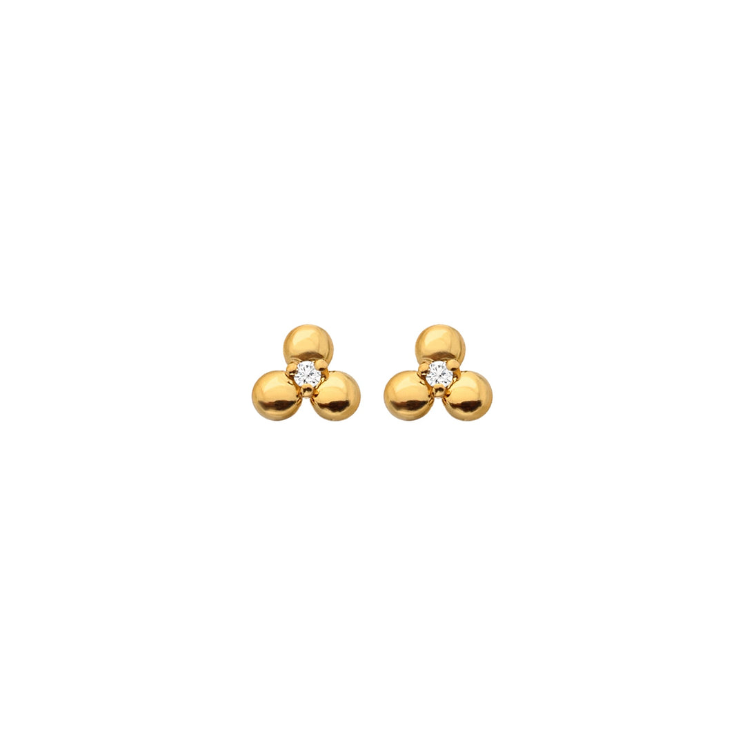 Hot Diamonds X Jac Jossa Gold Petal Stud Earrings - MococoHot DiamondsDE760Earrings