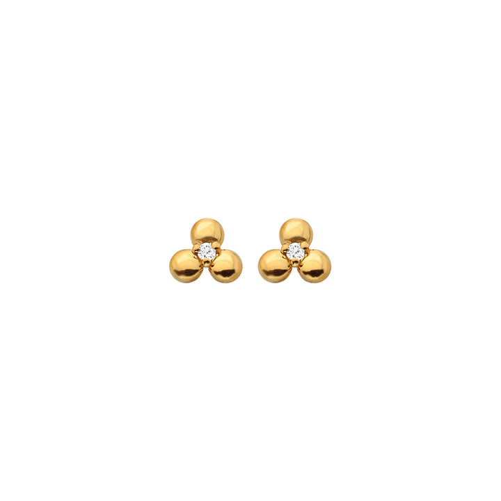 Hot Diamonds X Jac Jossa Gold Petal Stud Earrings - MococoHot DiamondsDE760Earrings