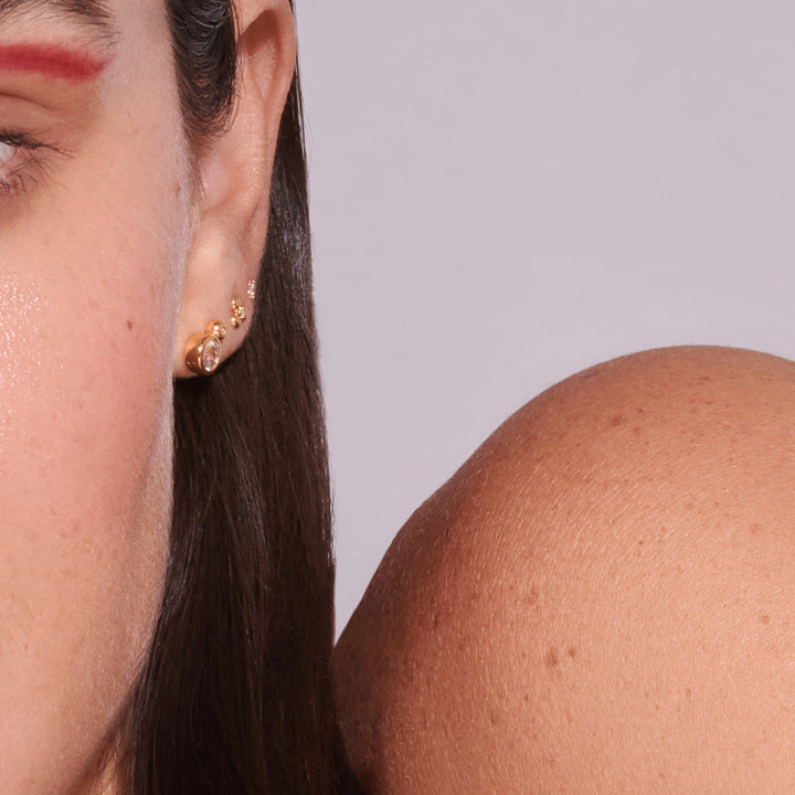 Hot Diamonds X Jac Jossa Gold Petal Stud Earrings - MococoHot DiamondsDE760Earrings