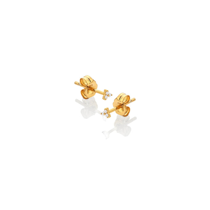Hot Diamonds X Jac Jossa Gold White Topaz Micro Stud Earrings - MococoHot DiamondsDE753Earrings
