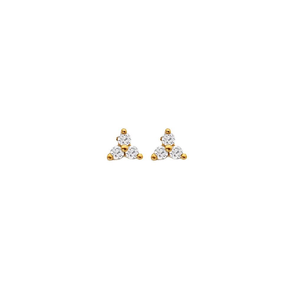 Hot Diamonds X Jac Jossa Gold White Topaz Micro Stud Earrings - MococoHot DiamondsDE753Earrings