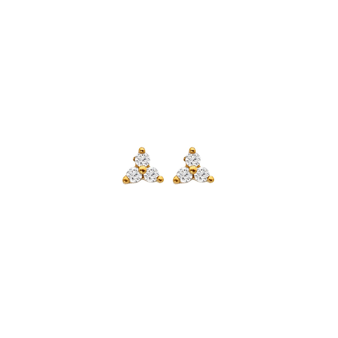Hot Diamonds X Jac Jossa Gold White Topaz Micro Stud Earrings - MococoHot DiamondsDE753Earrings