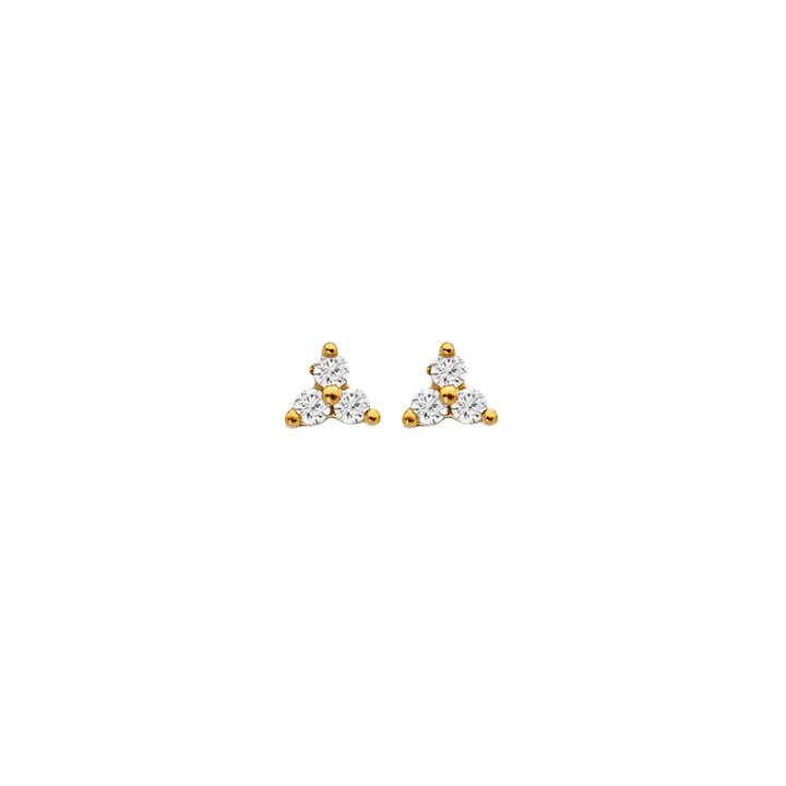 Hot Diamonds X Jac Jossa Gold White Topaz Micro Stud Earrings - MococoHot DiamondsDE753Earrings