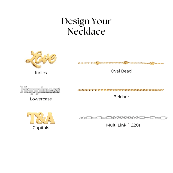 Hot Diamonds x Tasha Ghouri Personalised Necklaces - MococoHot Diamonds