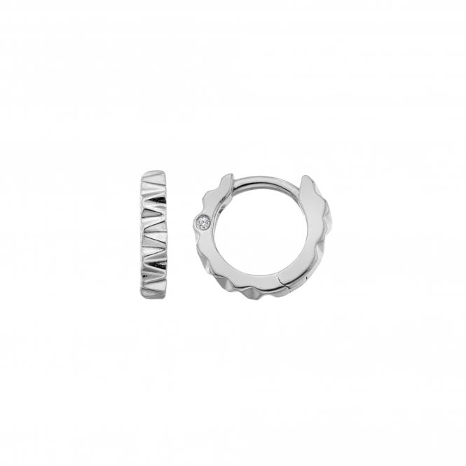 Dainty Sterling Silver Huggie Earrings: Genuine Diamond Sparkle, Everyday Elegance