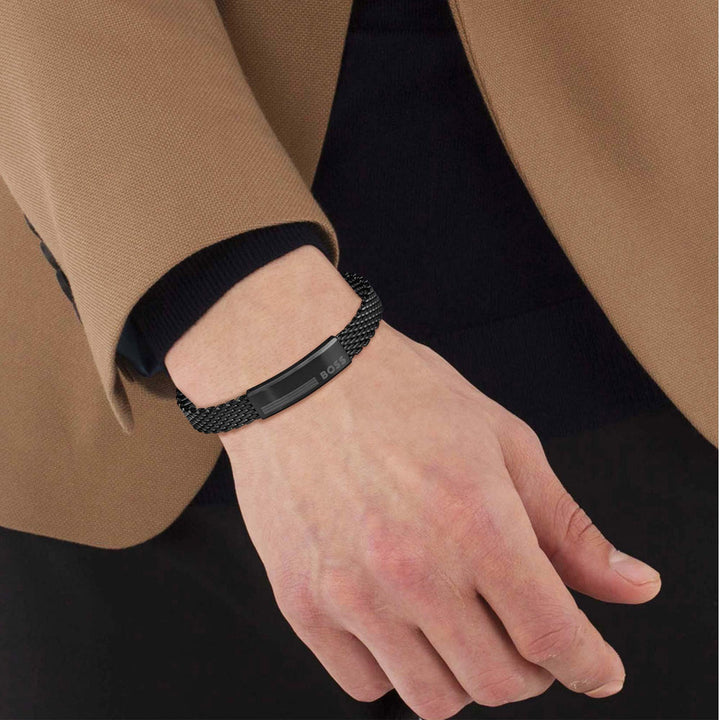 Hugo Boss Black Alen Mens Mesh Bracelet 2
