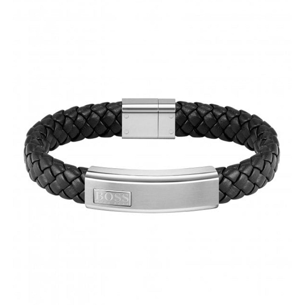 Hugo Boss Black Lander Gents Leather Bracelet 1