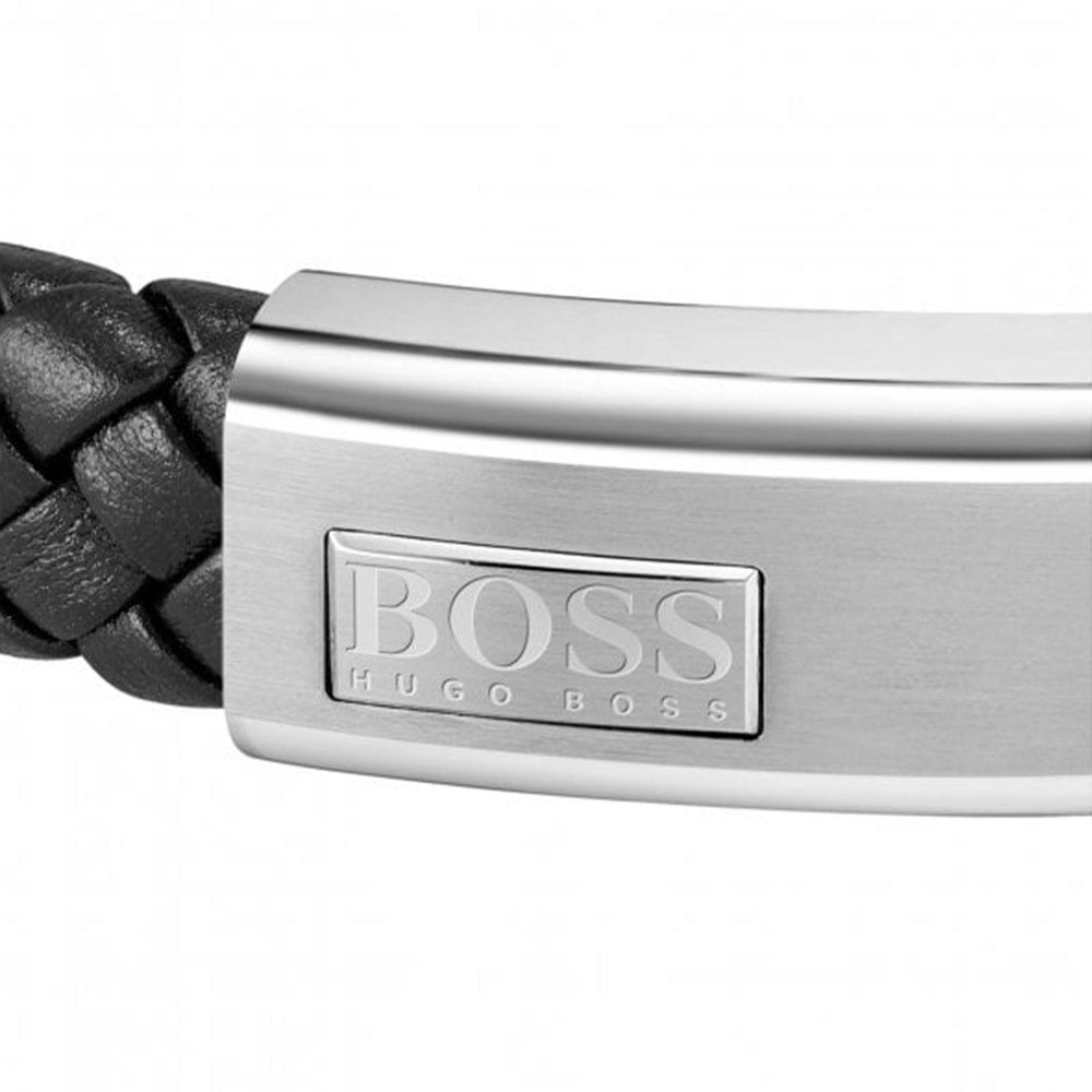 Hugo Boss Black Lander Gents Leather Bracelet 3