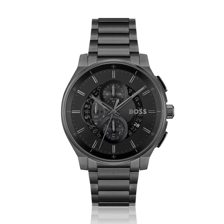 Hugo Boss Black Transparent Dial Chronograph Watch 1