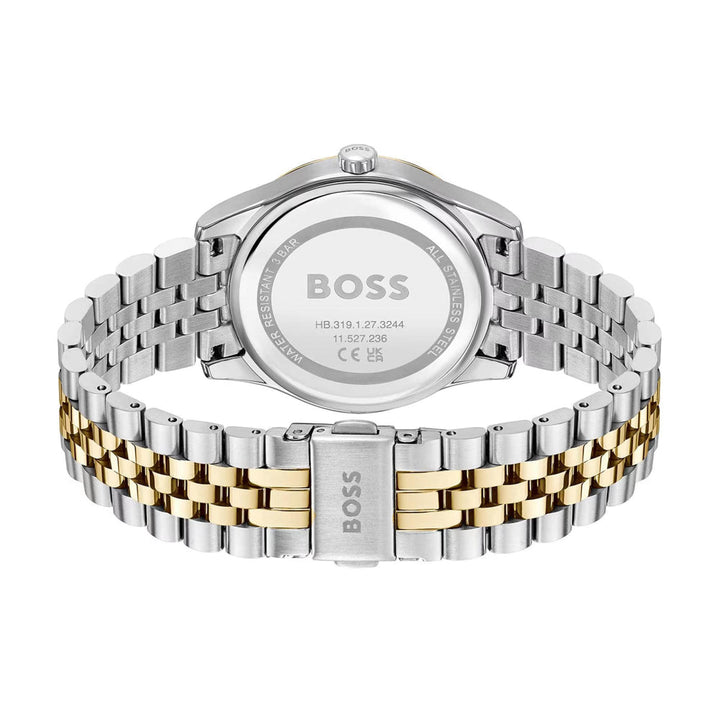 Hugo Boss Gold and Silver White Graceful Round Ladies Watch 4