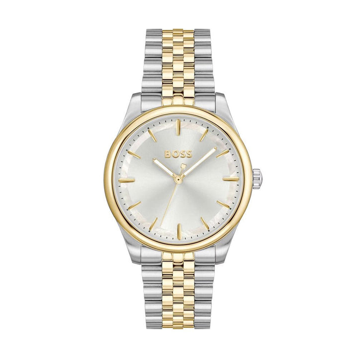 Hugo Boss Gold and Silver White Graceful Round Ladies Watch - MococoHugo Boss1502779885997589918Watches and Accessories