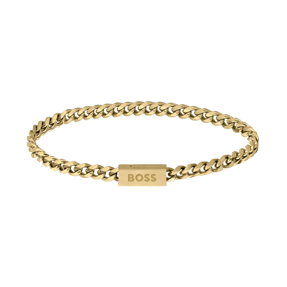 Hugo Boss Gold Chain Mens Bracelet 1