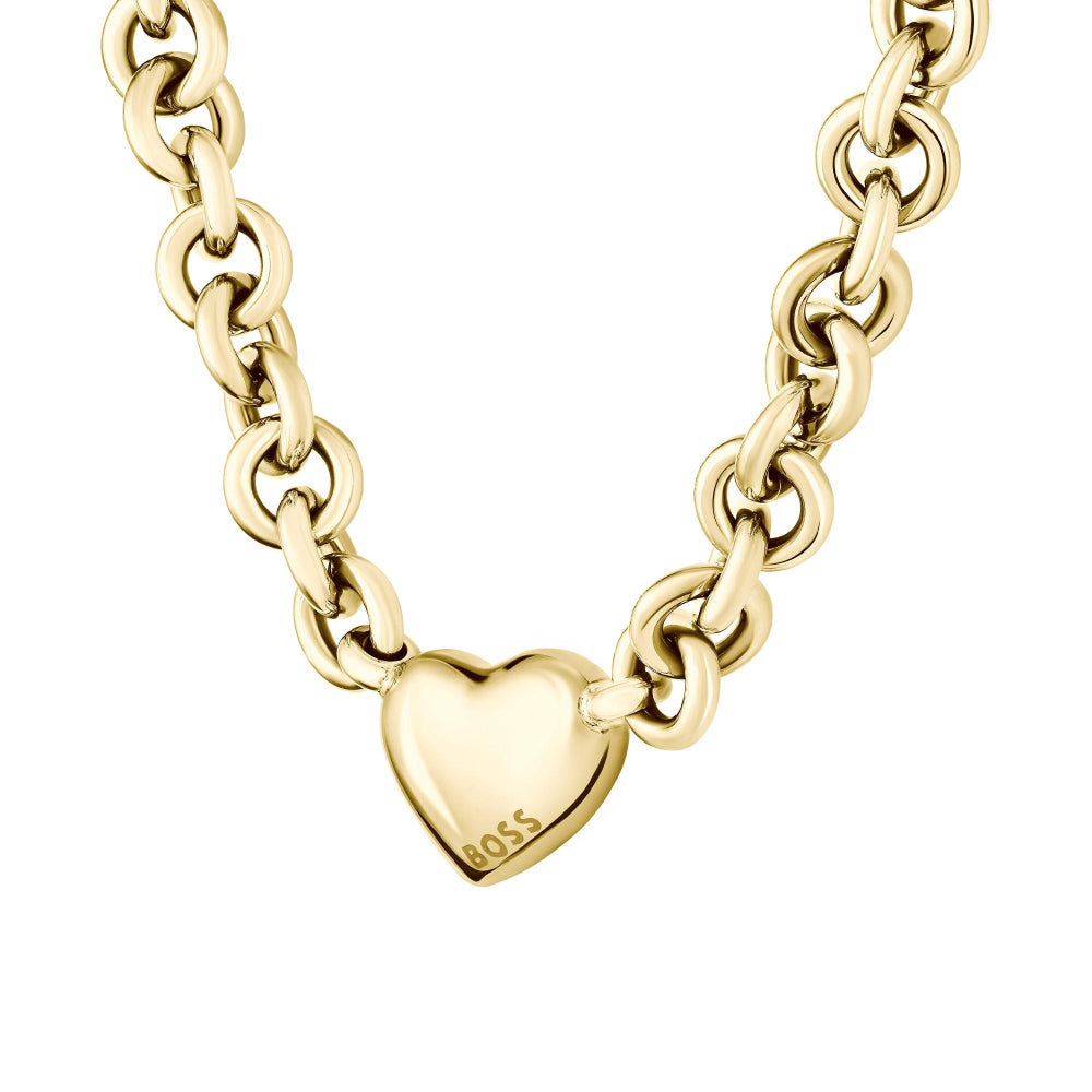 Hugo Boss Gold Honey Love Ladies IP Necklace 1