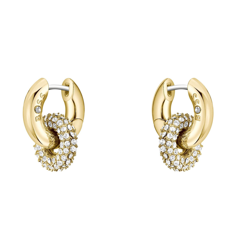 Hugo Boss Gold Live Precious Ladies IP Earrings 1