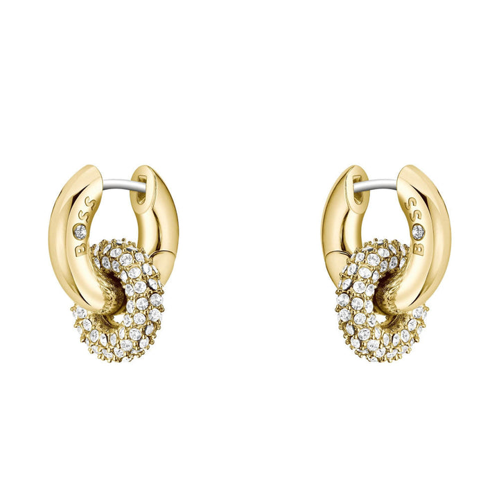 Hugo Boss Gold Live Precious Ladies IP Earrings 1