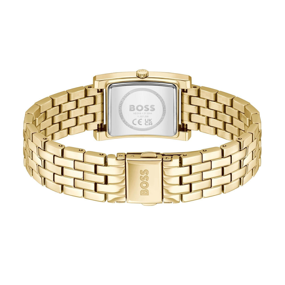 Hugo Boss Gold Lucy Rectangle Ladies Watch 4